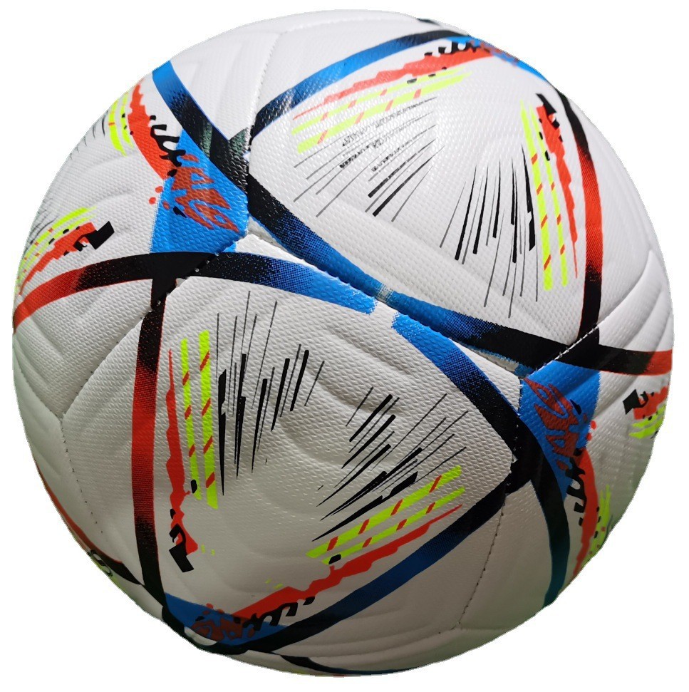 Factory Supply 2022 New World Cup Football No. 5 No. 4 Wear-Resistant Machine Seam Pu Non-Slip Match Training Soccer