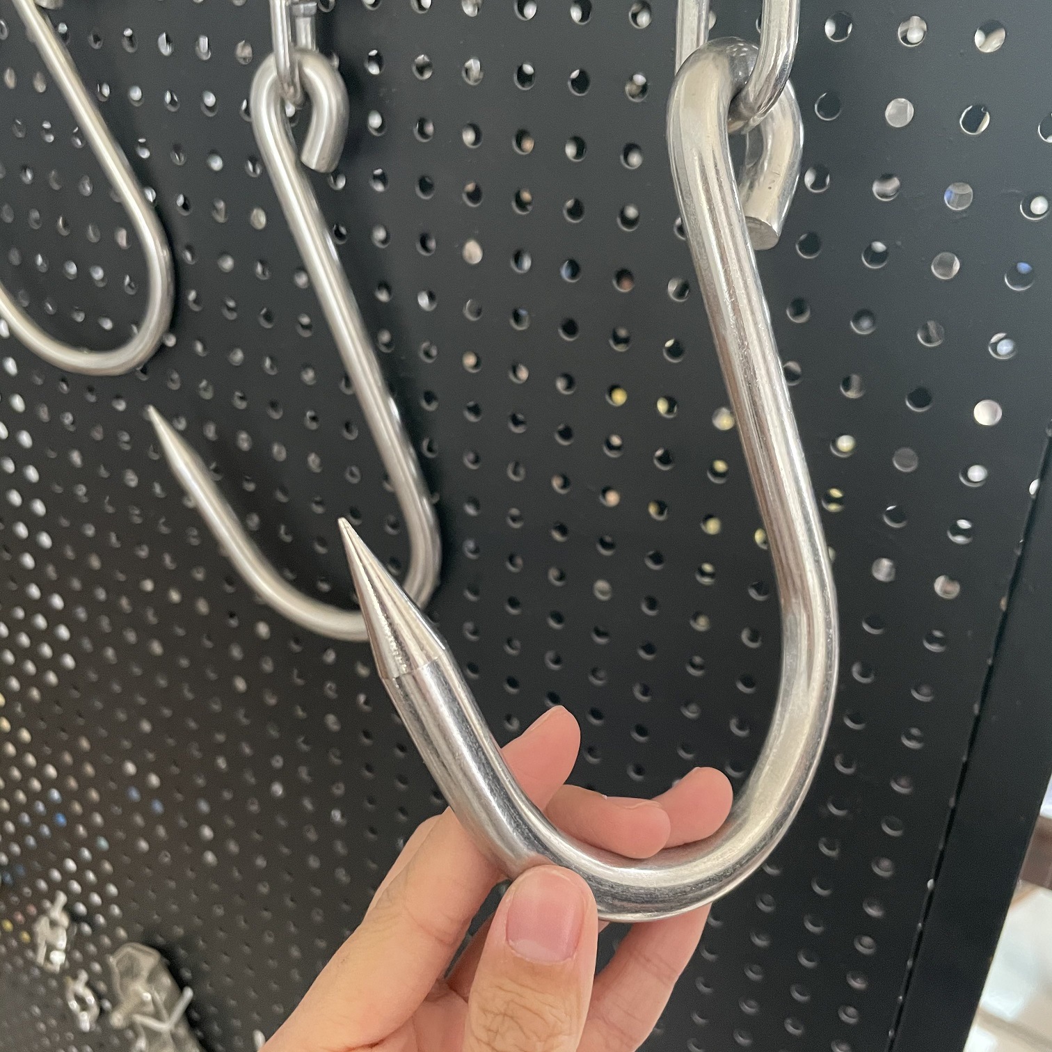 包邮304不锈钢强力s钩加粗屠宰场超市肉铺专用猪牛肉钩挂肉双钩子