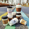 Mug disposable Covered Trend Take-out food pack tea with milk Soybean Milk Hot drinks Paper cup With cover On behalf of