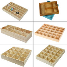 日韩式实木桌面整理盒抽屉分隔格子盒幼儿园美术室杯子画笔收纳盒