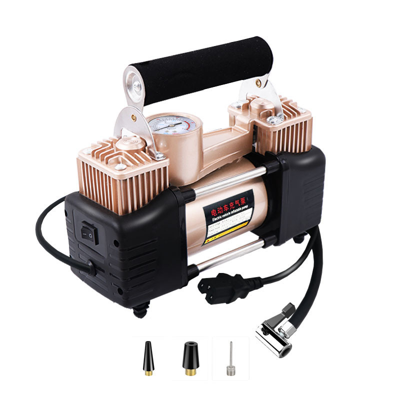 电瓶电动车载充气泵48v60v 72v通家用三轮摩托车真空胎高压打气筒