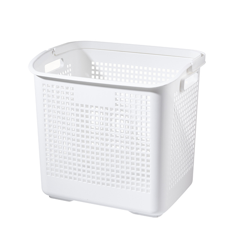 Factory in Stock Wholesale Simple Portable Laundry Basket Bathroom Storage Basket Floor Multi-Layer Plastic Storage Rack