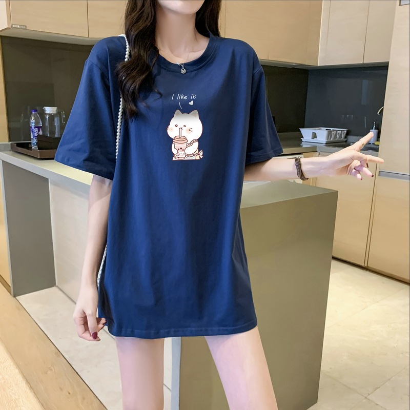 Summer 2023 Hot Selling Loose Large Short Sleeve T-shirt Women's All-Match Half Sleeve Bottoming Shirt T-shirt New T-Shirt Wholesale