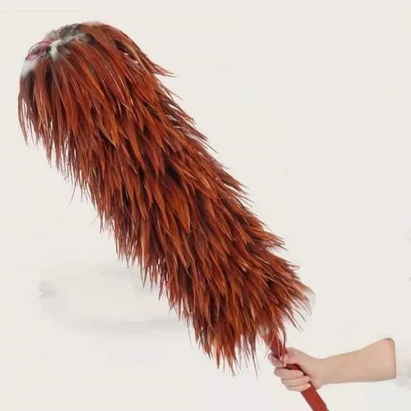 鸡毛掸子真除尘扫灰家用可伸缩多款式不掉毛车用加厚清洁鸡毛掸