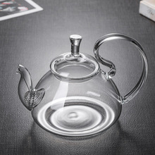 玻璃茶具套装防掉盖花茶壶高把仙女壶功夫泡茶壶沏茶透明加厚