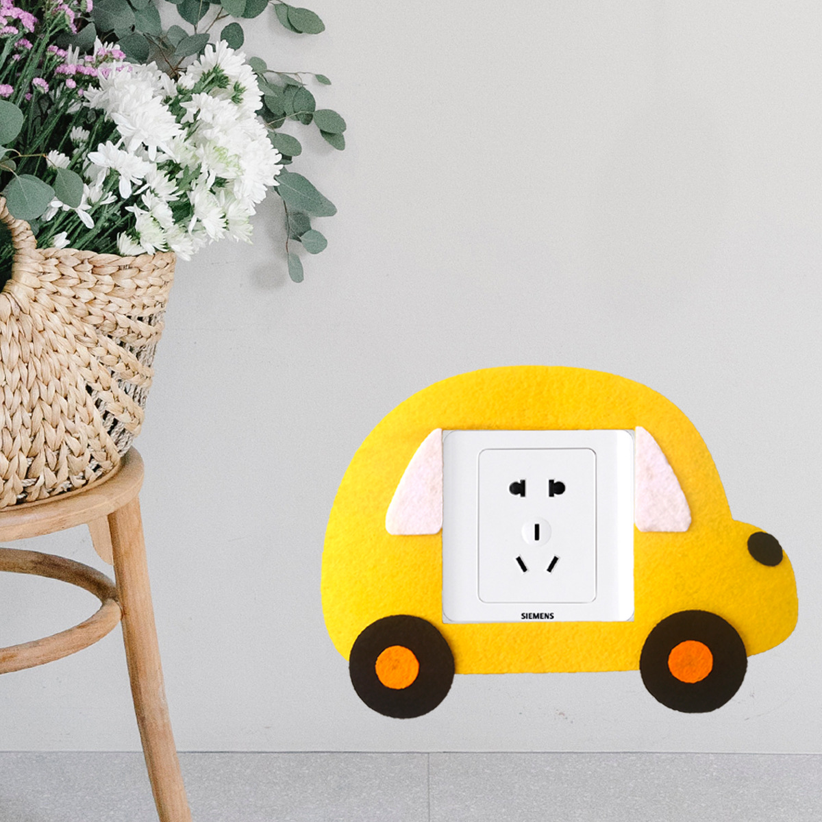 创意卡通无纺布开关贴墙贴家庭装饰壁挂简约家居客厅卧室工艺品