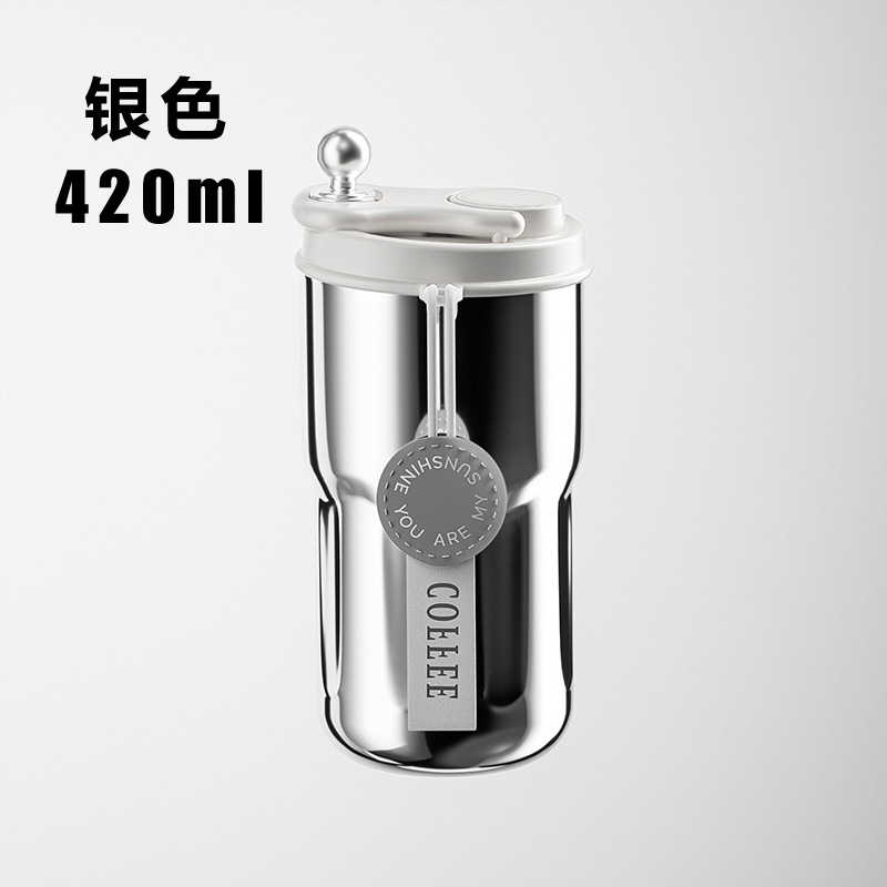 316 Stainless Steel Vacuum Cup Coffee Cup Smart Temperature Display Portable Portable Cup Large Capacity Portable Cup American Water Cup