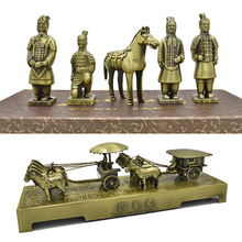 西安考古挖掘玩具模型工艺品礼盒装秦兵马俑摆件纪念品手办铜车马