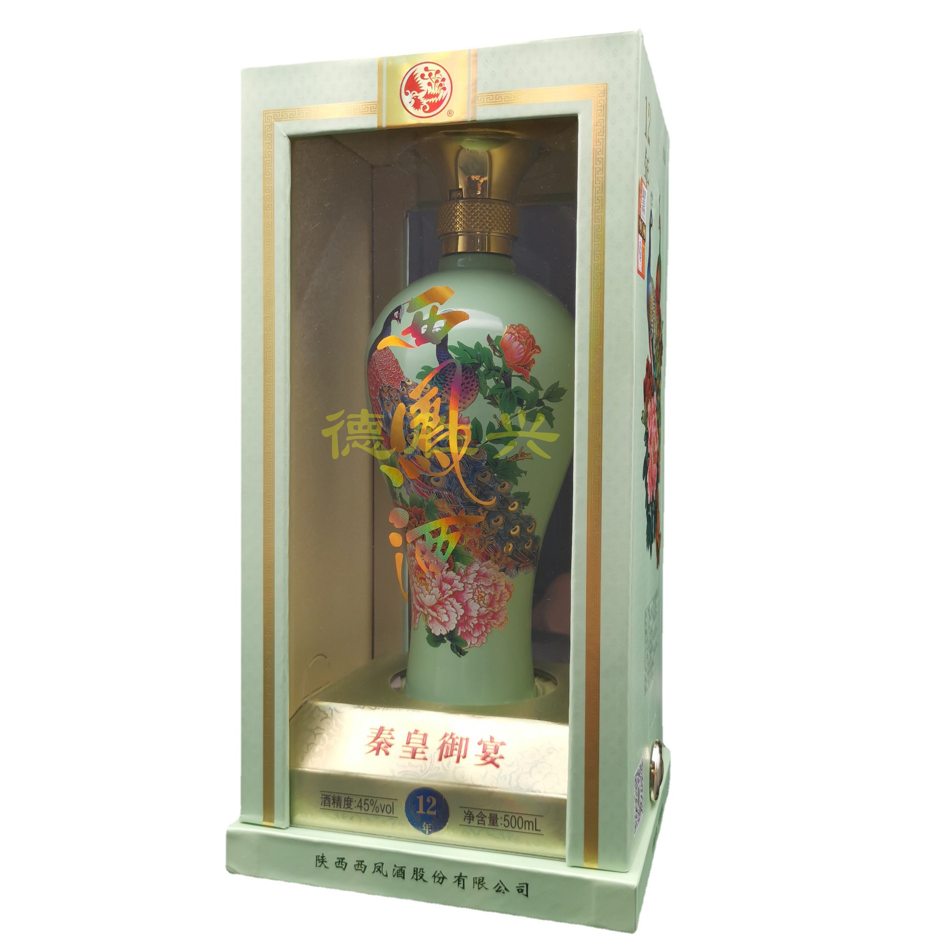 西凤秦皇御宴12年凤香型45度白酒批发500ml婚宴整箱6瓶礼盒装