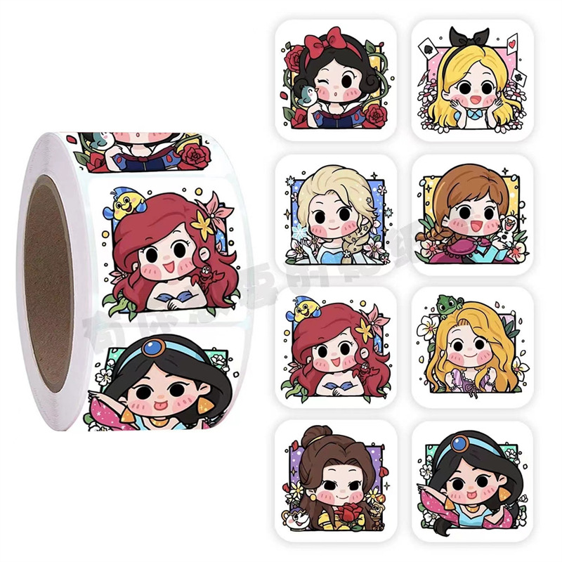 小红书高颜值ins风卡通可爱公主贴纸美少女手帐装饰素材贴画-阿里巴巴