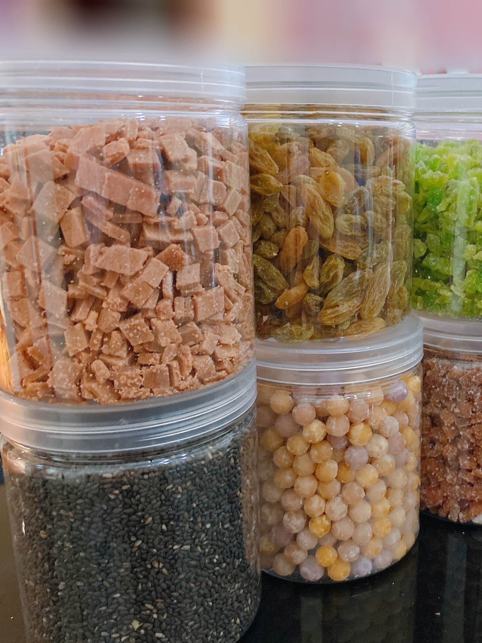 冰粉配料组合藕粉羹配料组合商用家用自制冰粉小料山楂花生碎葡萄