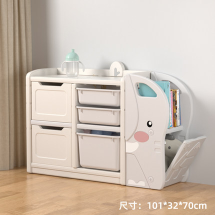 Children's Toy Storage Rack Baby Storage Toy Rack Classification Organizing Box Kindergarten Bookshelf Picture Book Rack Locker