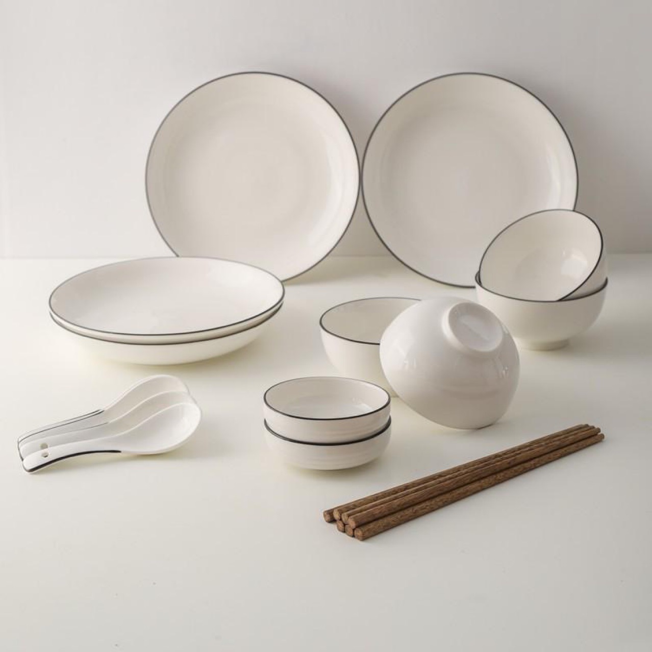 栢士德 居家餐具用品 陶瓷餐具套装bst-1019家用陶瓷餐具套装组合