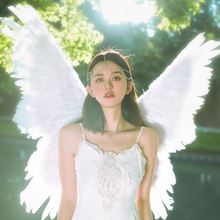 COS天使翅膀背饰恶魔羽毛女儿童成人装饰装扮拍照写真精灵仙道具