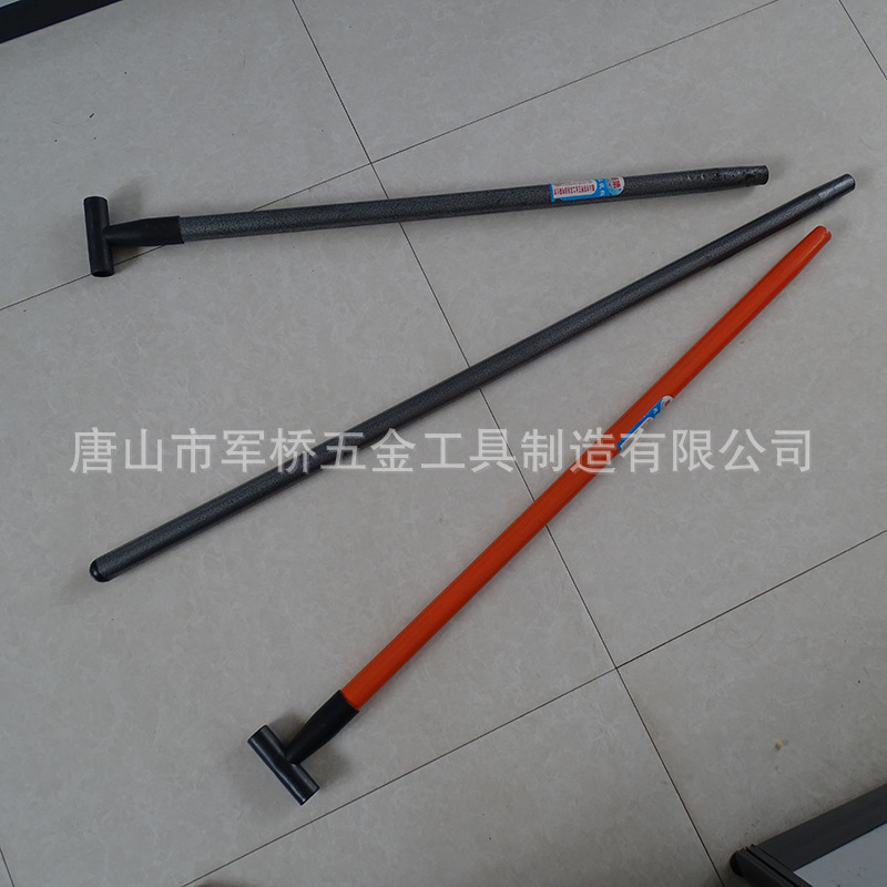 Factory Wholesale Agricultural Tools Iron Spoon Handle Shovel Hoe Pick Rake Metal Handle