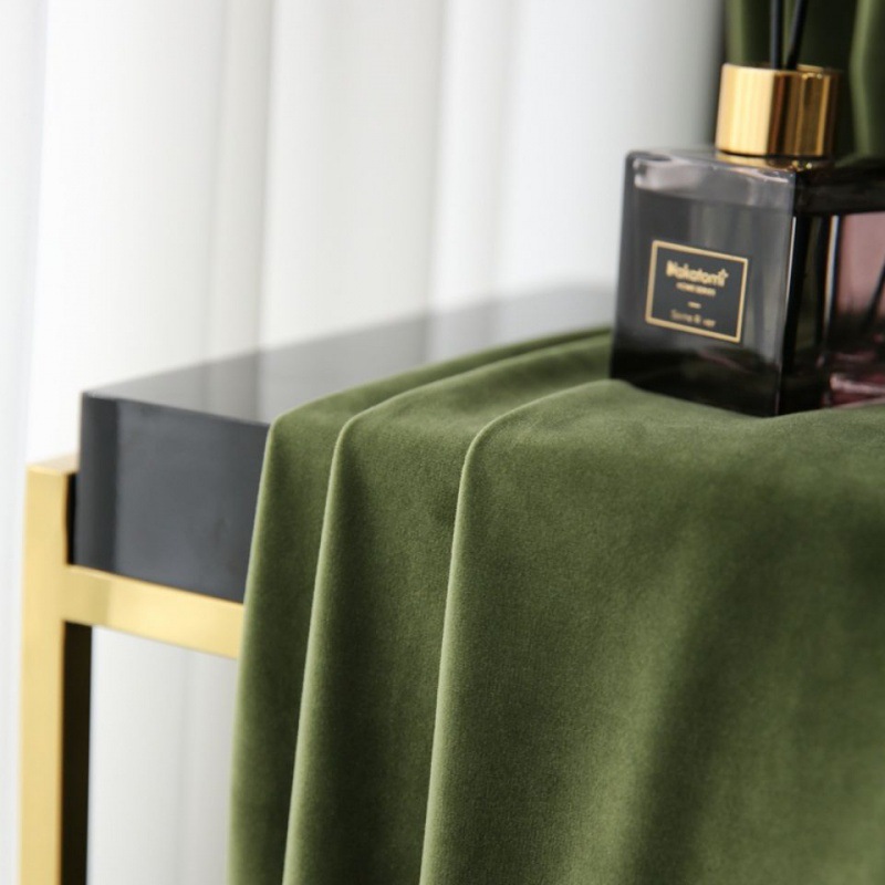 绒布窗帘轻奢丝绒遮光降噪风别墅卧室客厅酒店丝绒代发独立站厂家