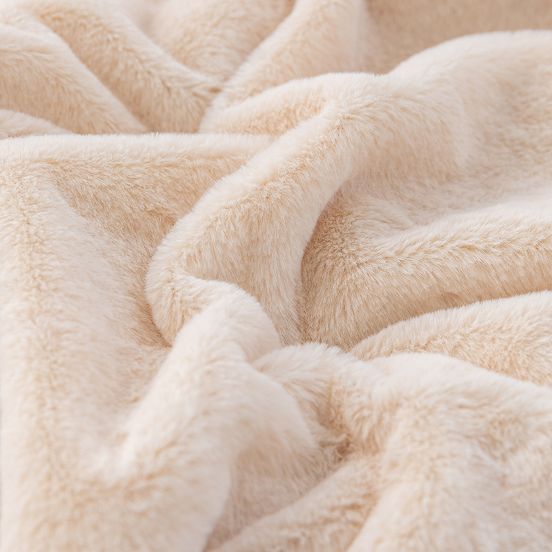 Tuscan Bubble Rabbit Blanket Imitation Rabbit Fur Sofa Cover Plush Premium Thick Blanket Office Winter Blanket