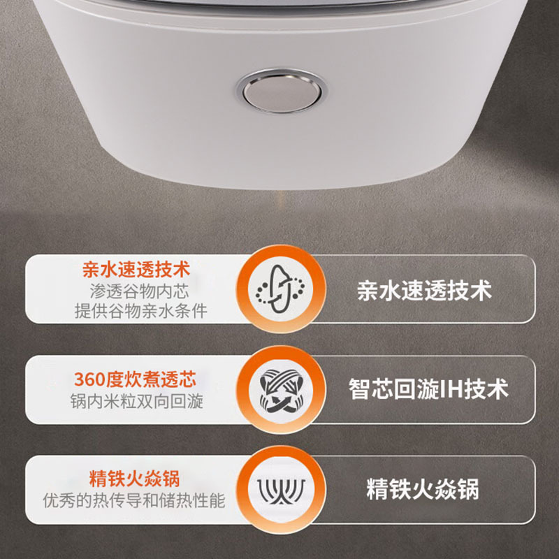 适用飞利浦电饭煲hd4569家用4升大容量多功能3一4人智能预约饭锅