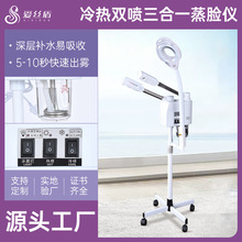 可定制3合1双管冷热喷雾机美容仪蒸脸仪热喷蒸脸器Facial steamer