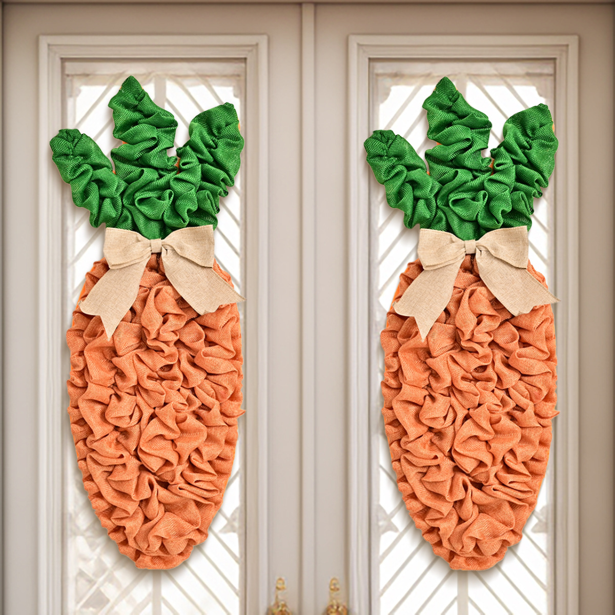 easter garland door hanging easter party layout supplies easter rabbit carrot egg decoration door hanging