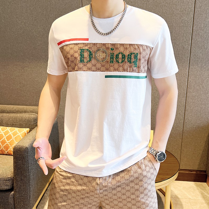 男士休闲运动套装2024夏季潮流男生衣服搭配一套短裤青年短袖t恤