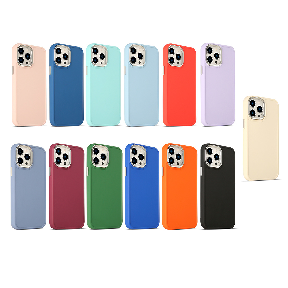 Applicable to Iphone 14 Phone Case 2.0 Large Hole Eye Protection Tpu Electroplating Lens 12 Apple 13 Mobile Phone Protective Case X