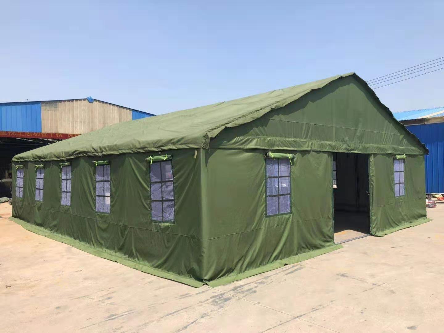 施工防雨军工工地工程迷彩加厚野外民用救灾养殖防寒加棉三层帐篷