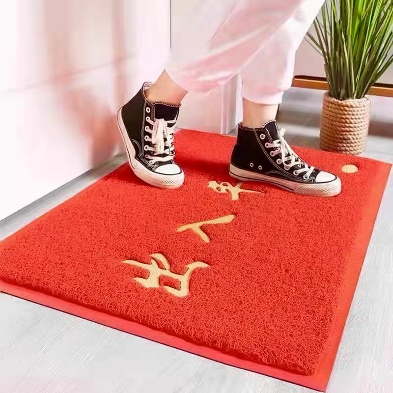 欢迎光临地垫 进门入户出入带字门垫大门口地毯脚垫pvc丝圈3a薄款
