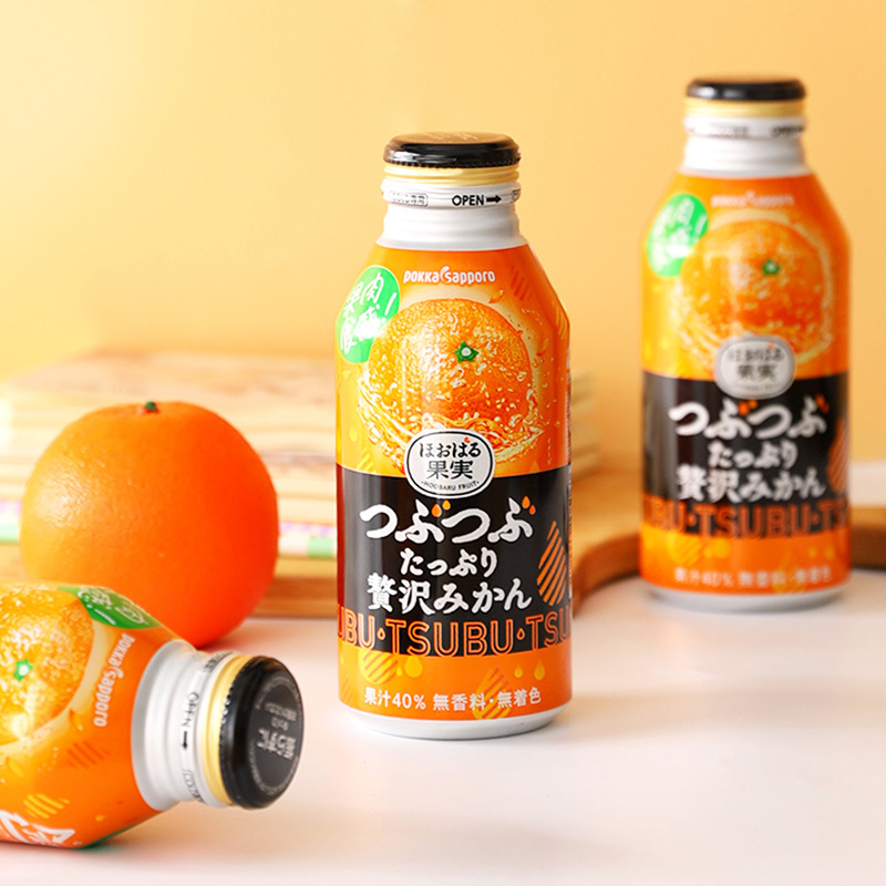日本进口波卡百佳札幌苹果汁雪梨果汁40%饮料橘子400ml-阿里巴巴