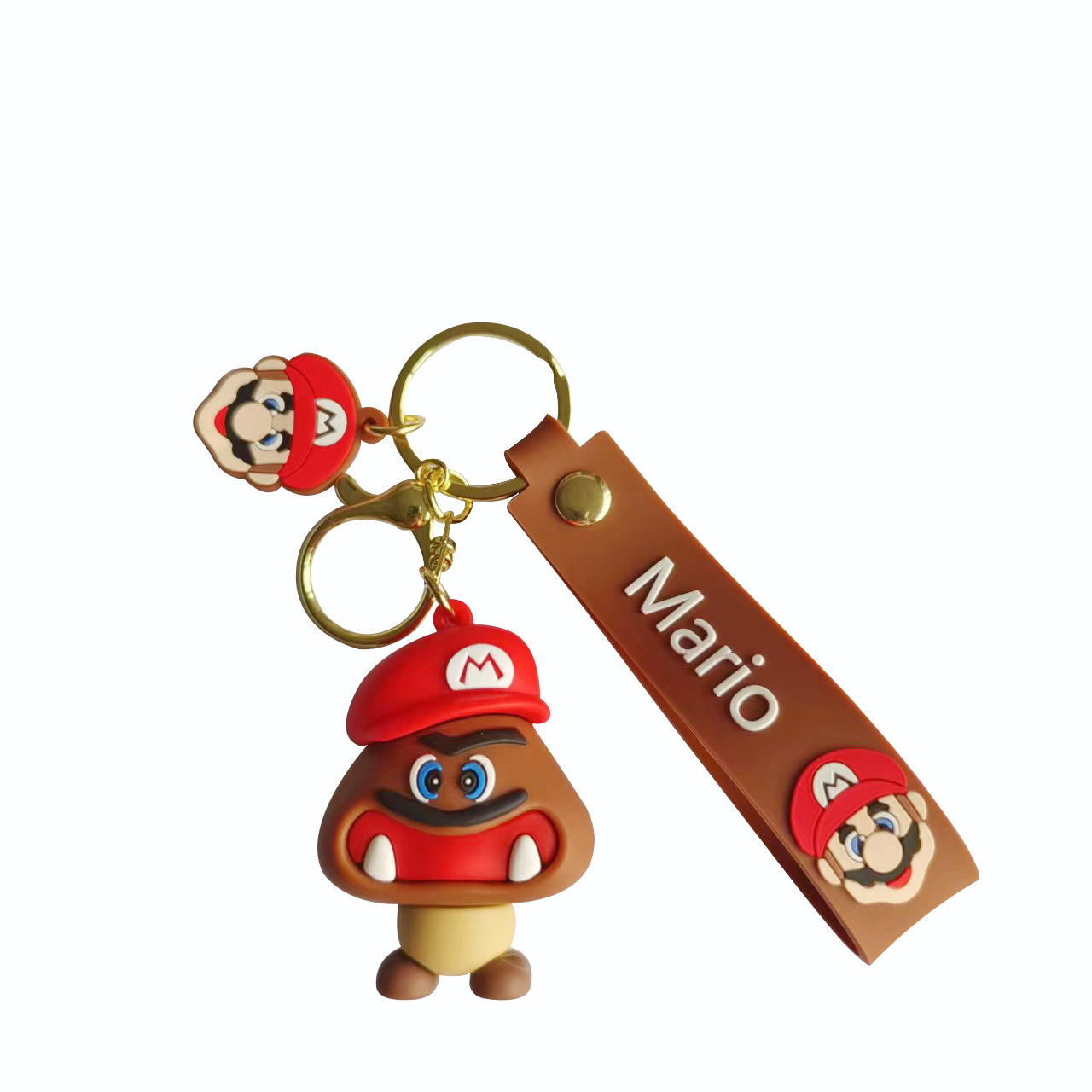 New Cartoon Mario Keychain Fashion Cross-Border Key Chain Small Gift Handbag Pendant Car Key Ornament