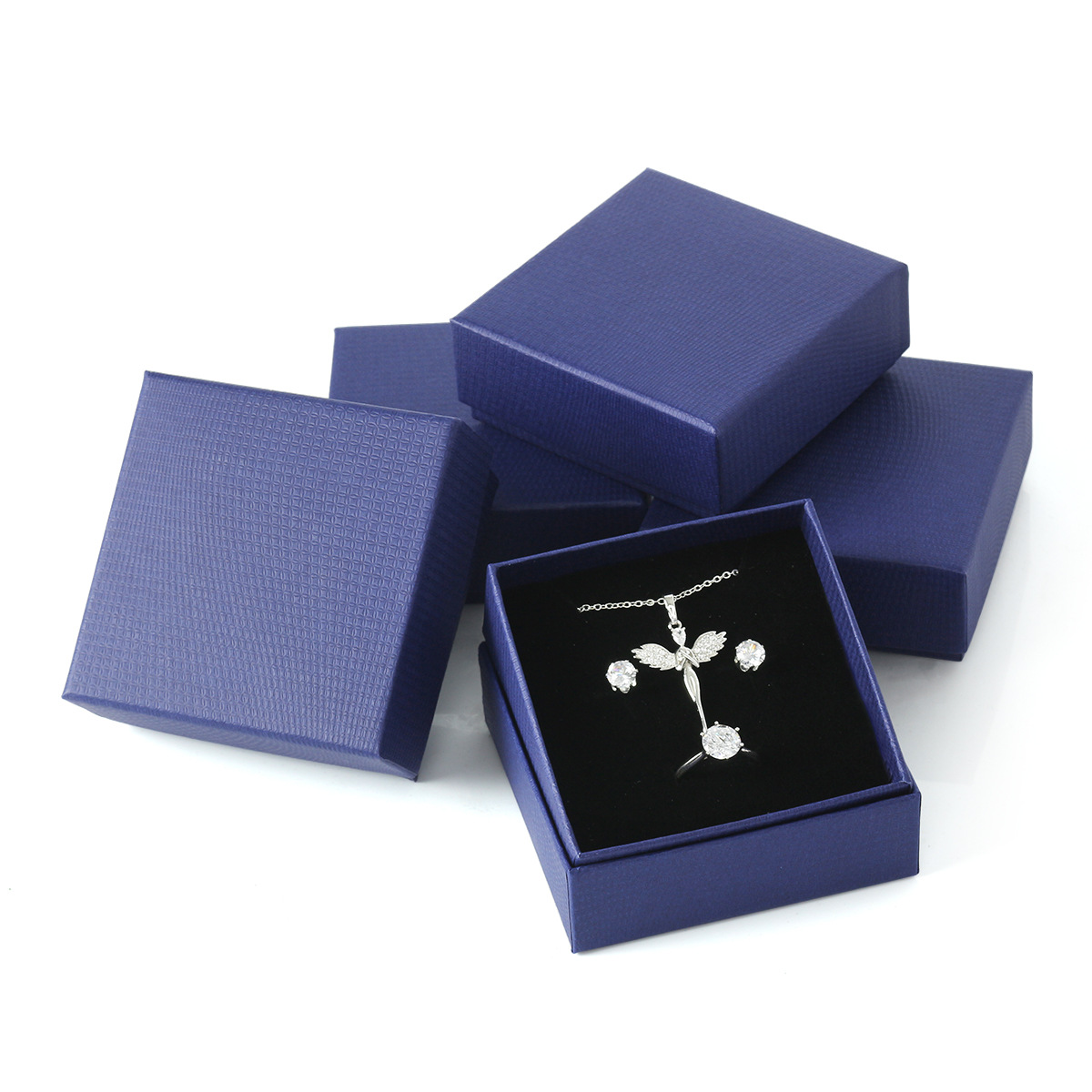 洛世奇首饰纸盒戒指盒项链盒饰品盒耳钉盒包装盒礼品收纳盒首饰盒