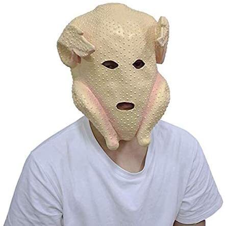 动物仿真面具乳胶全头火鸡万圣节感恩节派对头套恶搞酒吧化妆舞会