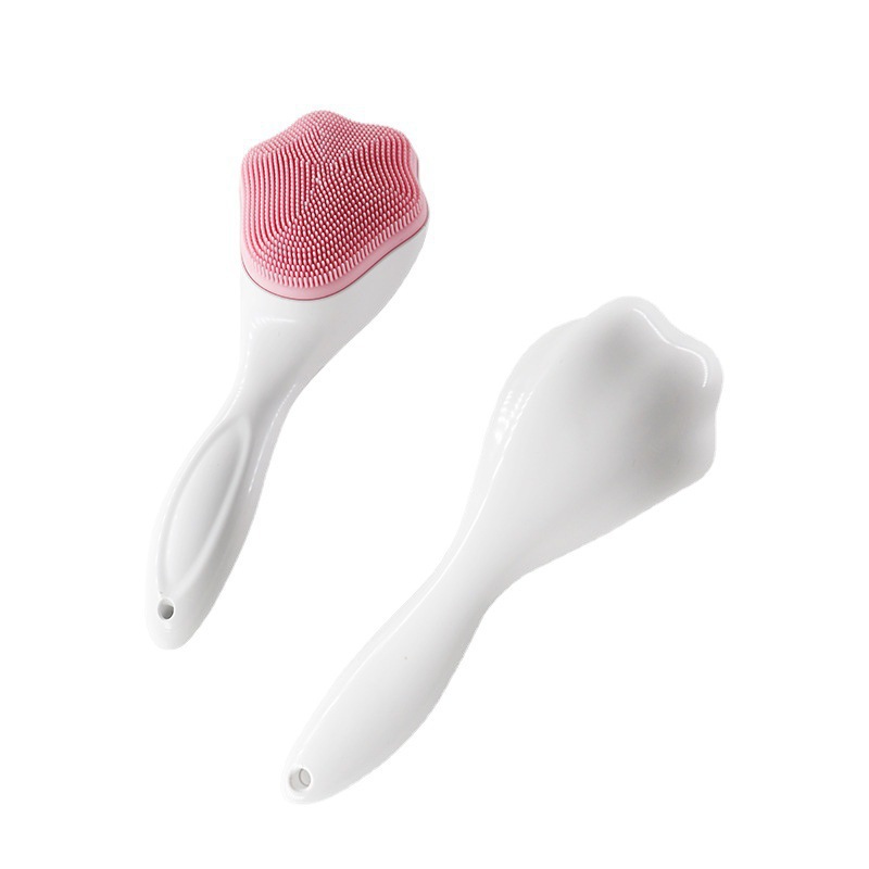 New Silicone Cat's Paw Handle Facial Brush Soft Silicone Pore Cleaning Brush Hand-Shaped Brush Type Silicone Face Brush 