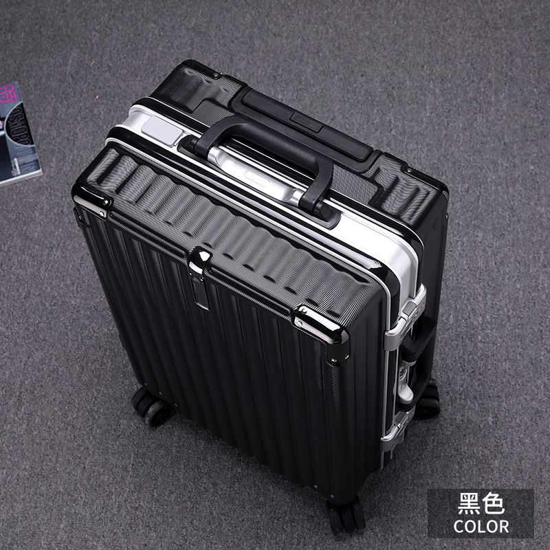 Aluminium Frame Luggage Printed Logo Gift Box Luggage Female 20 Student Suitcase Male 24 Password Check-in Suitcase