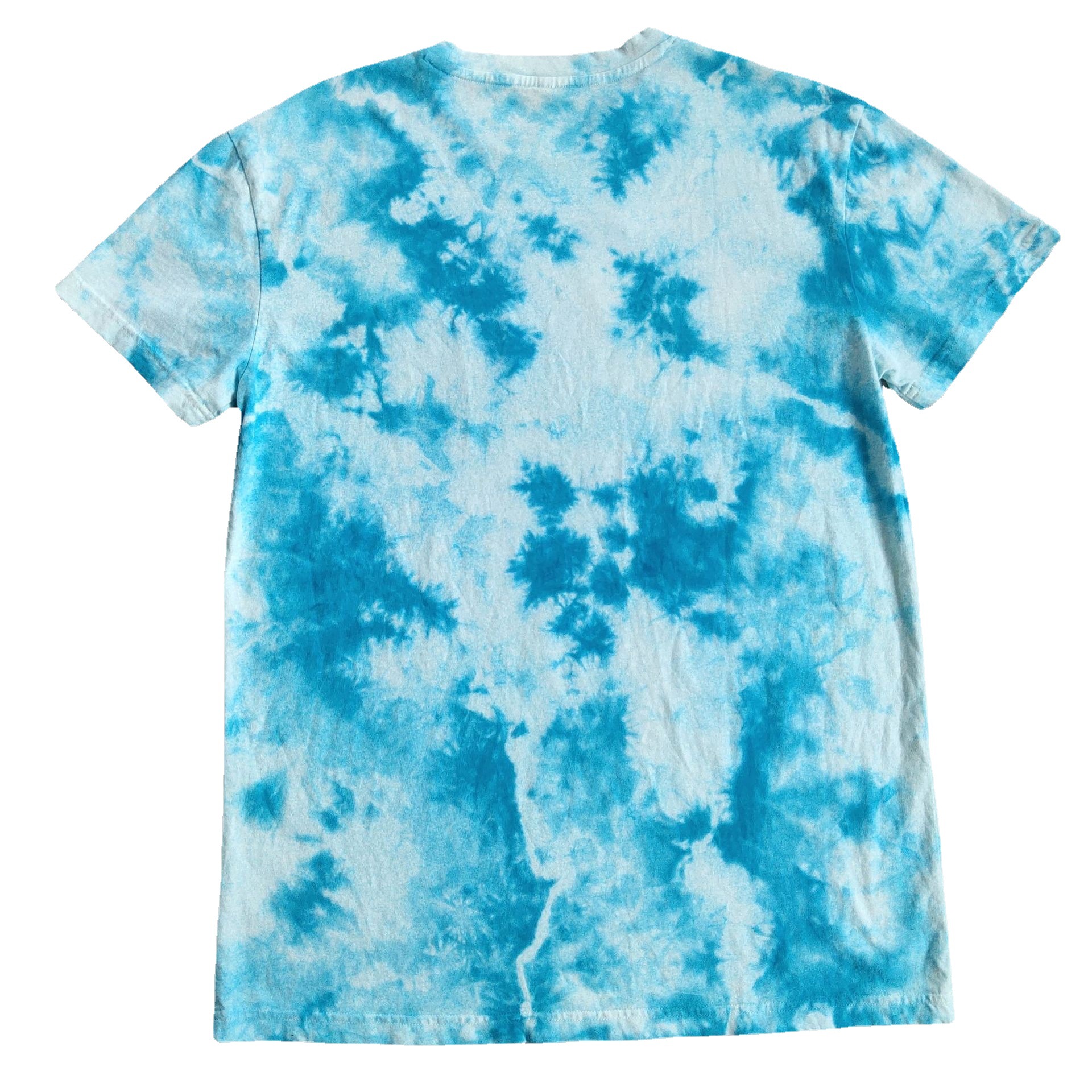 夏季扎染t恤定 做宽松绣花普通无领t恤定 做logo工厂制服