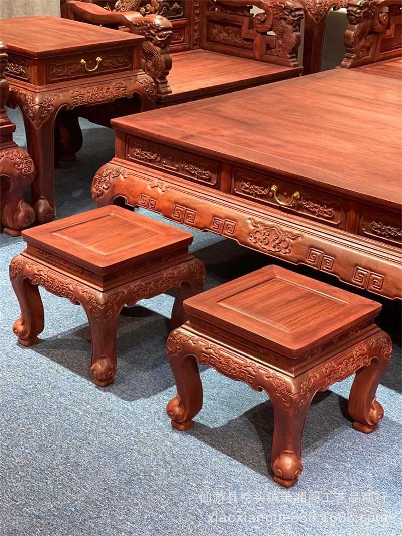 红木家具红木沙发赞比亚血檀非洲小叶紫檀孔雀沙发古典客厅家具