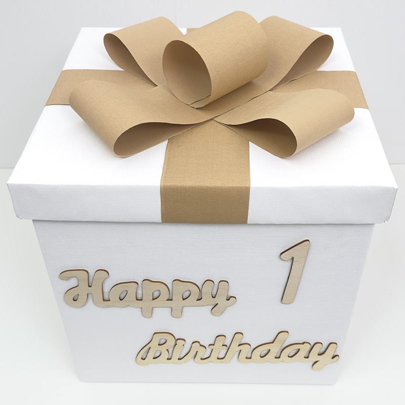 宝宝周岁惊喜diy礼品盒礼物盒生日正方形超大40cm零食箱子空盒子