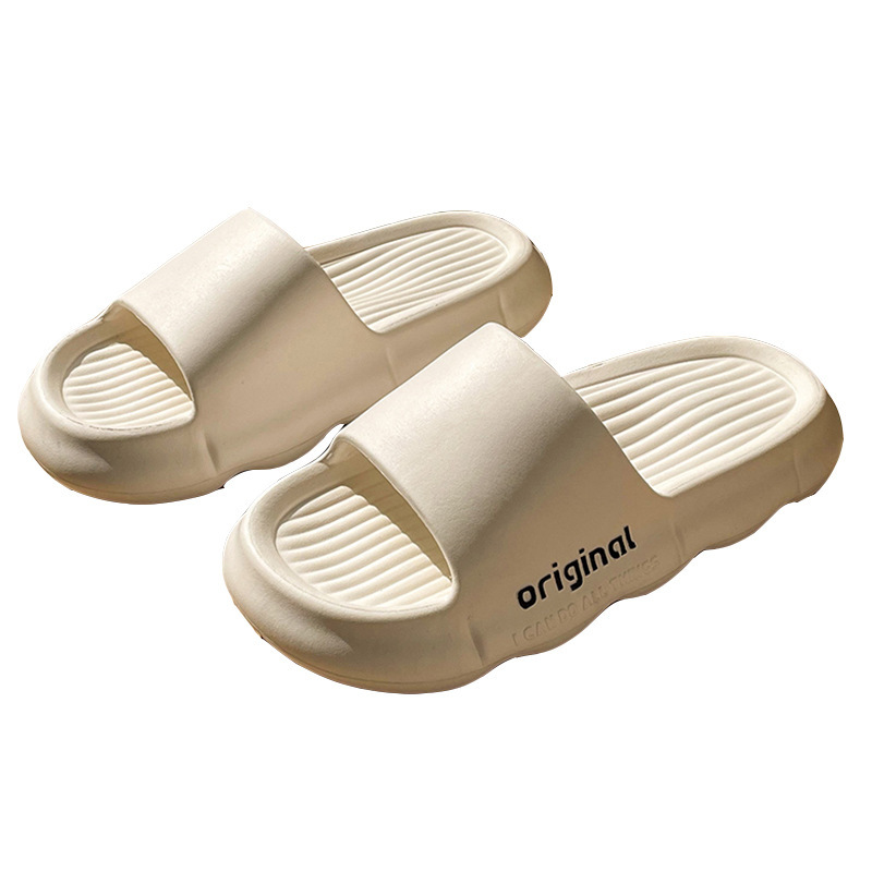 Or Slip-on Slippers Men's and Women's Same Style Outdoor Wear Interior Home Soft Bottom Bath Non-Slip Couple's Slippers