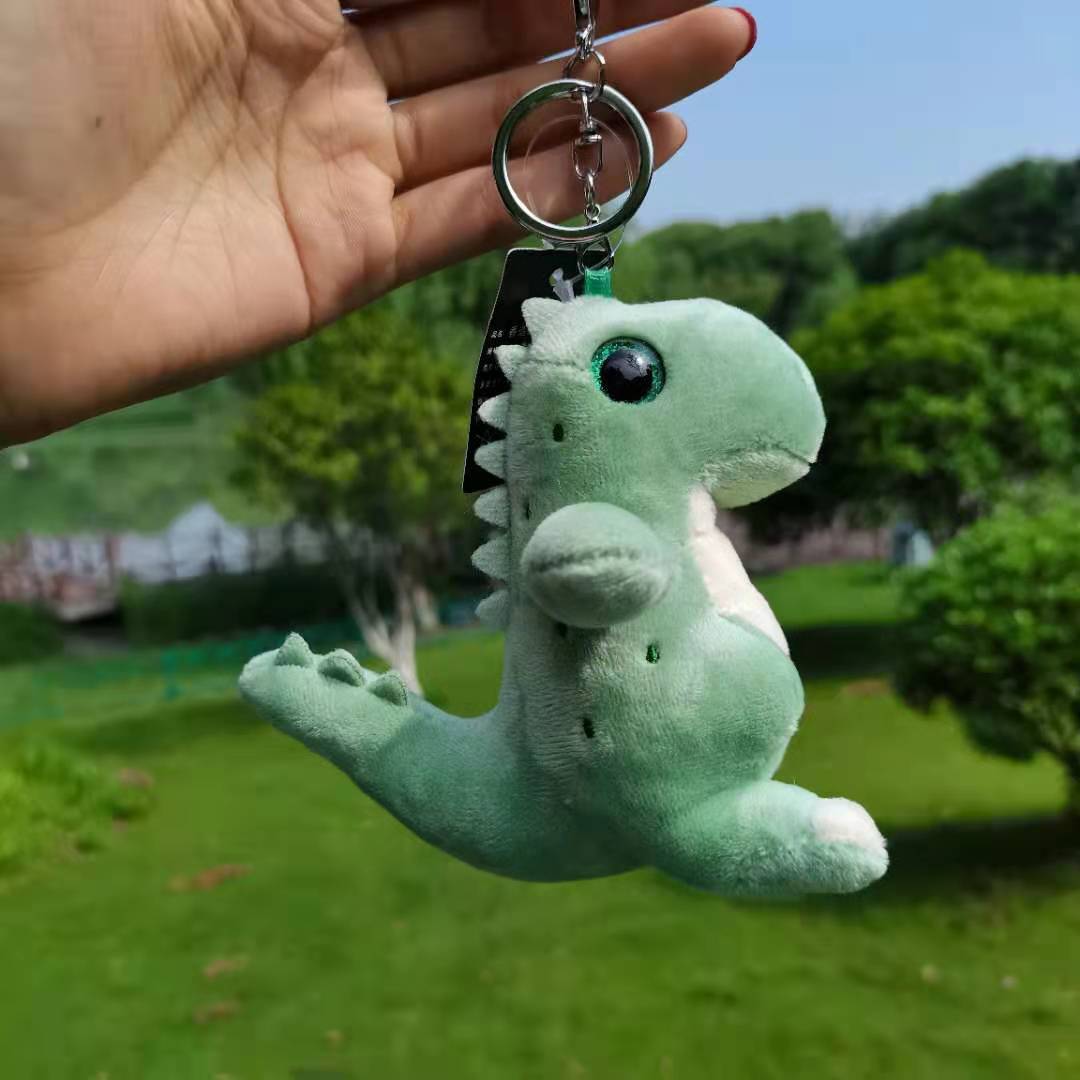 创意大眼恐龙毛绒玩具卡通小恐龙公仔钥匙扣书包挂件个性情侣礼品