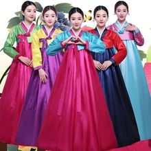 新款改良韩国传统女士宫廷婚庆日常演出韩服朝鲜民族服舞蹈台古装