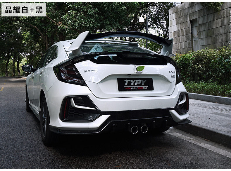 适用于21款十代两厢思域改装typer尾翼tr大尾翼定风翼跑车翼压翼