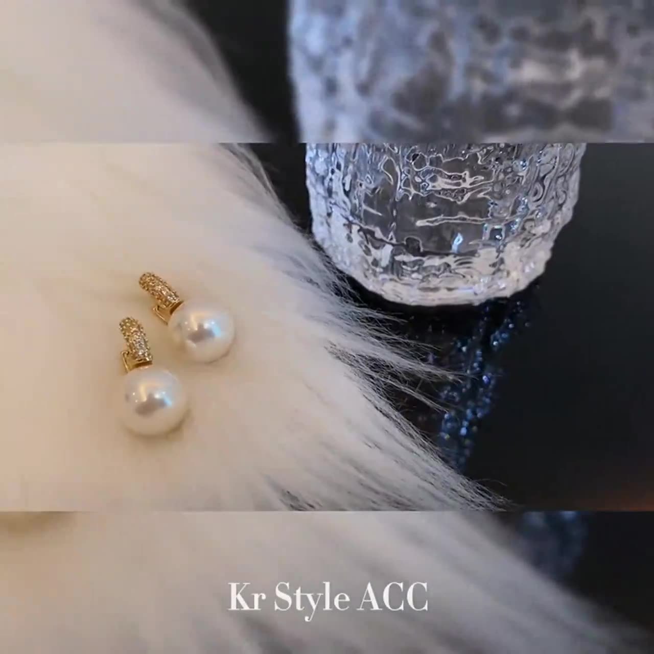 小香风今年流行耳环耳环秋冬潮款珍珠耳坠小众洋气时尚气质女耳饰