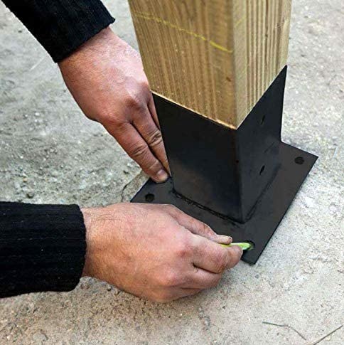 栅栏立柱底座 脚手架固定座 秋千架固定件(单件)