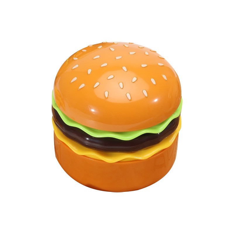 Hamburger Table Lamp USB Rechargeable with Pencil Sharpener Storage Hose Adjustable Angle Children's Room Eye Protection Night Light