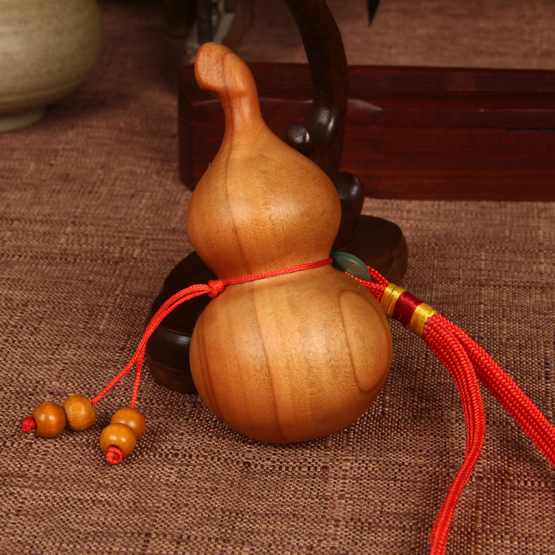 桃木葫芦挂件福禄平安葫芦 风水老桃木葫芦 乔迁搬家吉祥桃木挂件