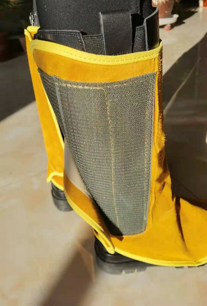 牛皮电焊护脚护腿套焊工脚套防护脚盖隔热护脚劳保防护焊接护足