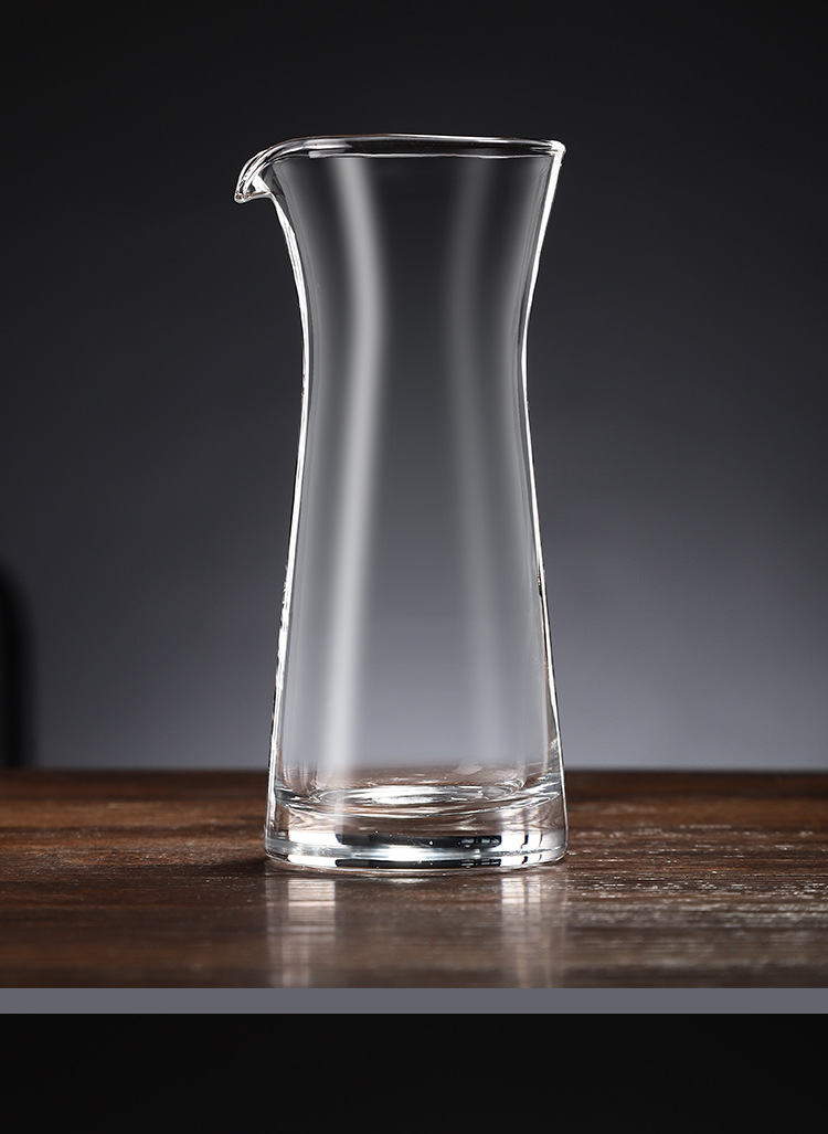 家用玻璃分酒器白酒高脚杯饭店白酒壶醒酒器小酒杯一口杯酒具