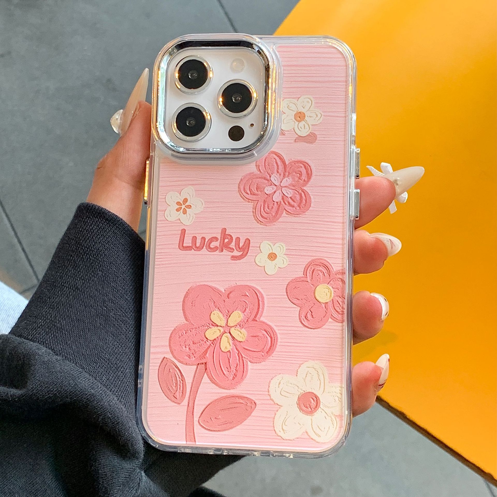 艺术油画14promax苹果手机壳11花朵12金属iphone15小清新14适用13