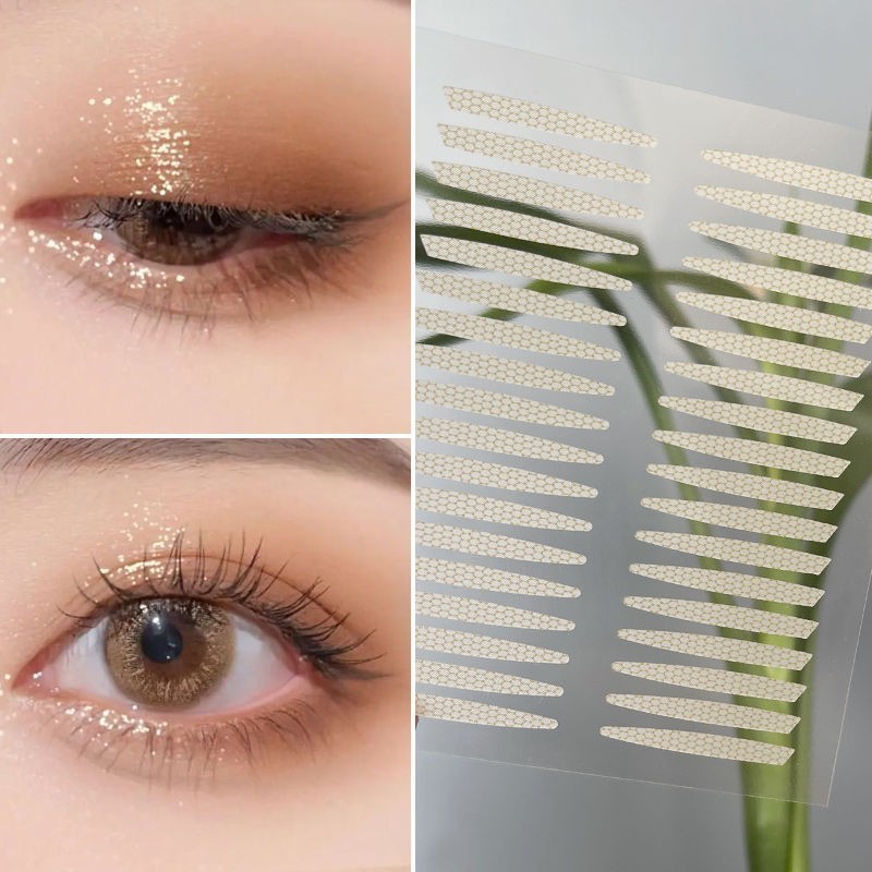 新款斜切橄榄双眼皮贴肿泡眼单眼皮超粘美目贴隐形哑光防水初学者