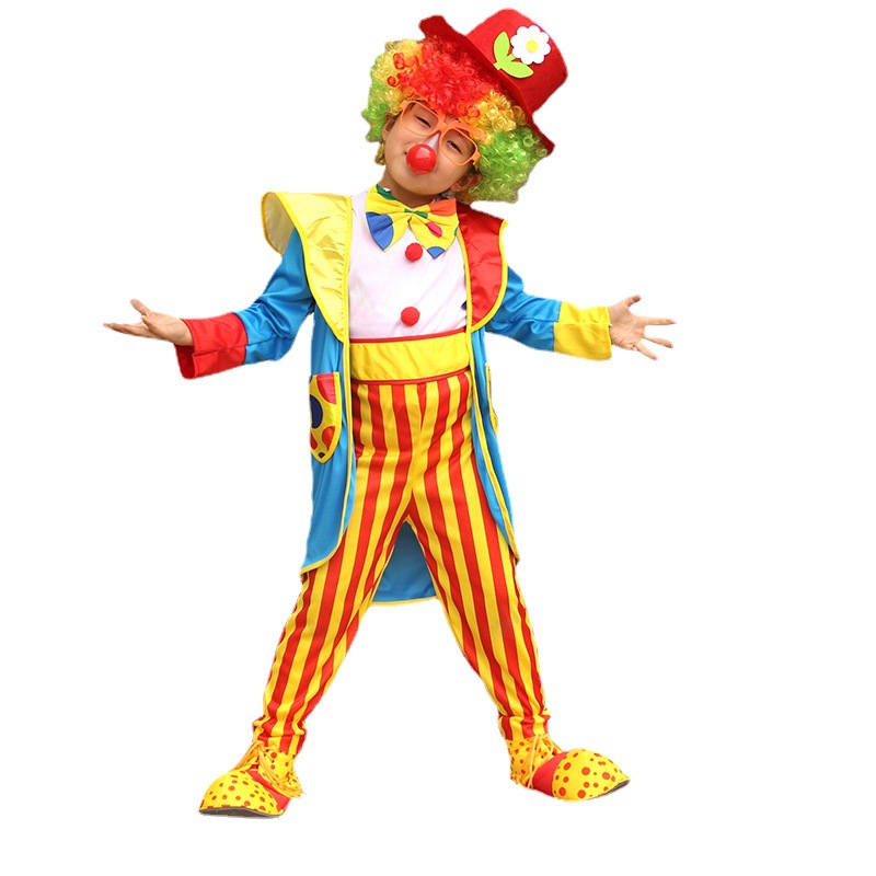 搞笑演出服装儿童小丑马戏团服装舞台节目表演装扮活动衣服道具